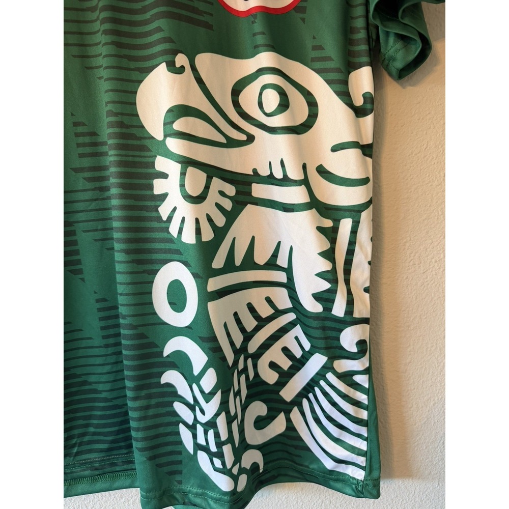 Mens Fast Action Size Large Mexico Soccer Futbol Shirt Jersey Green NWOT - Picture 2 of 6
